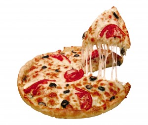 Pizza sliced